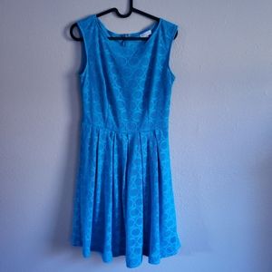 New York & Company Turquoise Lace Dress